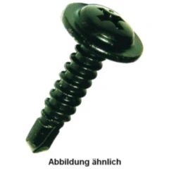Bohrschrauben M-H 4.8X13 7504 in schwarz verzinkt