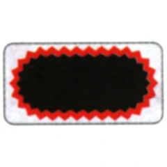 Schlauchflicken oval F2 50X25 für Fahrräder, Motorräder und Autos