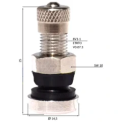 Metallventil 8.3 mm x 26 mm für Alufelgen