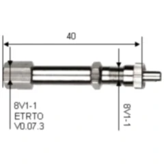 Ventilverlängerung Metall starr 30 mm für Lkw/Bus