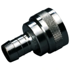 Schlauchanschluss 1/2 Zoll vernickelt Messing