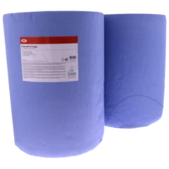 Putzpapierrolle 3-lagig JMP blau – 2 Stück 500 Blatt 170 Meter Zellstoff