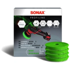 SONAX SchaumPad medium 75 mm - 4er Pack für Maschinenpolierer