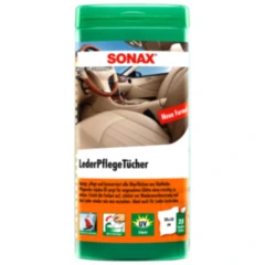 Lederpflege Tücher Box für Fahrzeuge SONAX 25 Stück