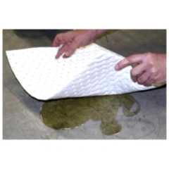 Ölbindematte 400x500 mm weiß für Boden- und Oberflächenschutz 50 Stück