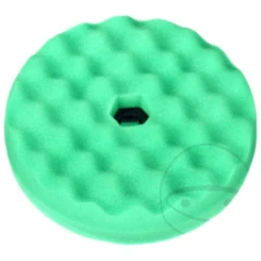 Polierscheibe 216MM grün Quick Connect genoppt für Motorräder