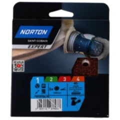 Norton Schleifscheiben 8 Loch K40 125 mm – Universelle Anwendung