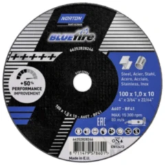 Norton Blue Fire Trennscheibe 100x1.0x10 für Winkelschleifer