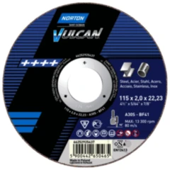 Trennscheibe 125 x 1.0 gerade für Metall Norton VULCAN