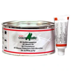 2K Softfeinspachtel für glatte Oberflächen - 1000G Weiß mit Härter