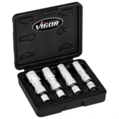 Zündkerzenstecknuss für Motorräder und Pkw - 4-teiliges Set