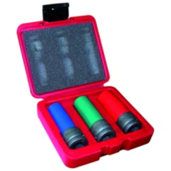 Kraft-Stecknuss Satz 1/2 Zoll für ATV, ummantelt 17, 19, 21 mm