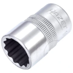 Hazet 12-Kant Stecknuss 1/2 Zoll 11/16 Zoll, Länge 38 mm