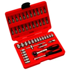 Steckschlüssel Satz 1/4 Zoll für Motorräder, 46-teilig