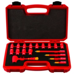 Isolierter Steckschlüssel Satz 1/4" 18-teilig für Hochvoltfahrzeuge