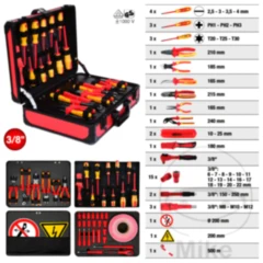 Werkzeugsatz Hochvolt 43 isolierte Werkzeuge
