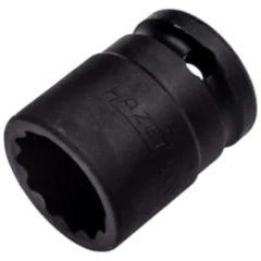 Hazet Kraft-Stecknuss 1/2 Zoll, 12-Kant, 21 mm