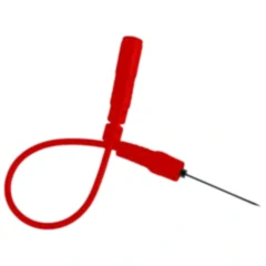 Prüfkabel mit Nadelspitze 0.7mm rot