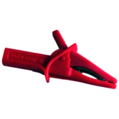 Krokodilklemme für Prüfungen, rot