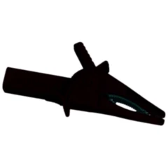 Krokodilklemme schwarz für Prüfungszwecke