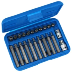 Torx Bit Satz mit Bohrung 23-teilig T10-T70 für: BMW, KTM
