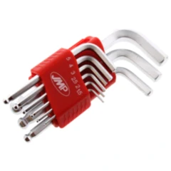 Winkelschraubendreher Set 9-teilig mit Kugelkopf, 1.5-10 mm