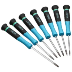 Hazet 7-teiliges Torx Schraubendrehersatz für Elektronik