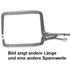Gripzange C-Form mit 455 mm Länge und 190 mm Spannweite