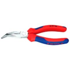 Knipex Flachrundzange gebogen 160mm mit 2K Griff