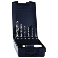 Kombi-Gewindebohrer-Bit Satz inklusive Bithalter M3-M10 für Motorräder