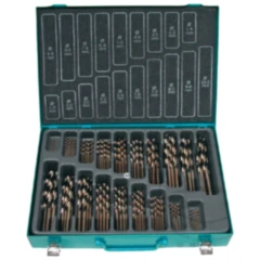 Spiralbohrer-Satz 170-teilig HSS-CO. 1.0-10.0 mm für hochfeste Stähle