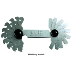 Gewindeschablonen-Satz für präzise Gewindevermessung 48 Blatt mm/INCH