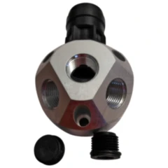 Luftverteilerdose Aluminium G3/4 mit 22 mm Anschluss