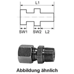 GERADE EINSCHRAUBVERSCHRAUBUNG GE10 3/8 für: Motorräder