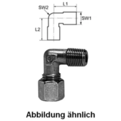 Winkel-Einschraubverschraubung W 15 mm für: Riegler