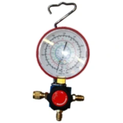 Ventilblock mit Manometer für Dichtheitsprüfsatz