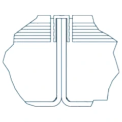 VERBINDUNGSPROFIL VP10Q für Auffangwanne RZW 10