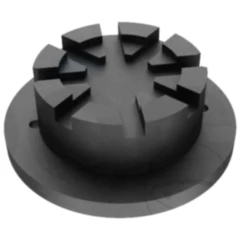 EV-Gummiauflage ABGESETZT 120 mm für JMP/Nussbaum