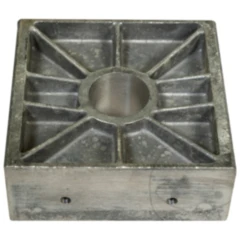 Gleitstückhalter Aluminium 106x101x42 mm für 2-Säulenbühne