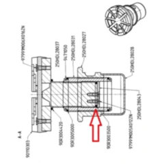 O-Ring 35X3 für Teleskopdrehteller TTKAS. 2.50 Super Light