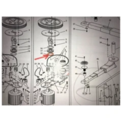 Axiallagerscheibe für Hofmann 2-Säulenbühne MTF 3000