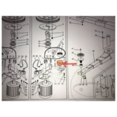 Lagerflansch für Kopflager 2-Säulenbühne MTF 3000