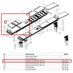 Abdeckung für 4-Säulenbühne JMP Fox 5500 AMS