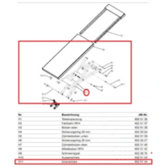 Innenschere für Radfreiheber JMP Fox 5500 ANS