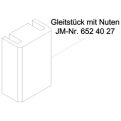 Gleitstück für JMP Fox 4000 H 105X76