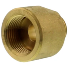 Reduziernippel Messing G 1/2" außen - G 3/4" innen für Rohrleitungen