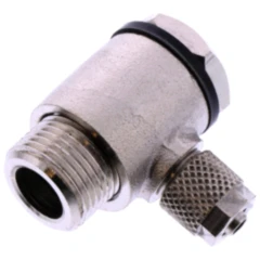 Winkel-Schwenkverschraubung G 3/8 für PA Rohr 6 mm