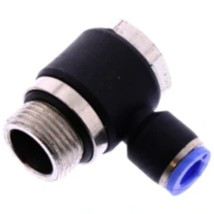 Winkel-Steckverschraubung G 3/8 für PA Rohr 6 mm