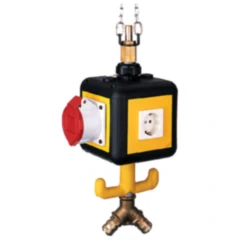 Energieversorgungs-Gondel mit Druckluftrohr und Aufhängesystem