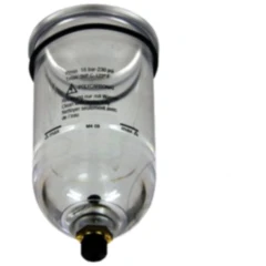 Ersatzglas für Filter DN 15 mit Handablass